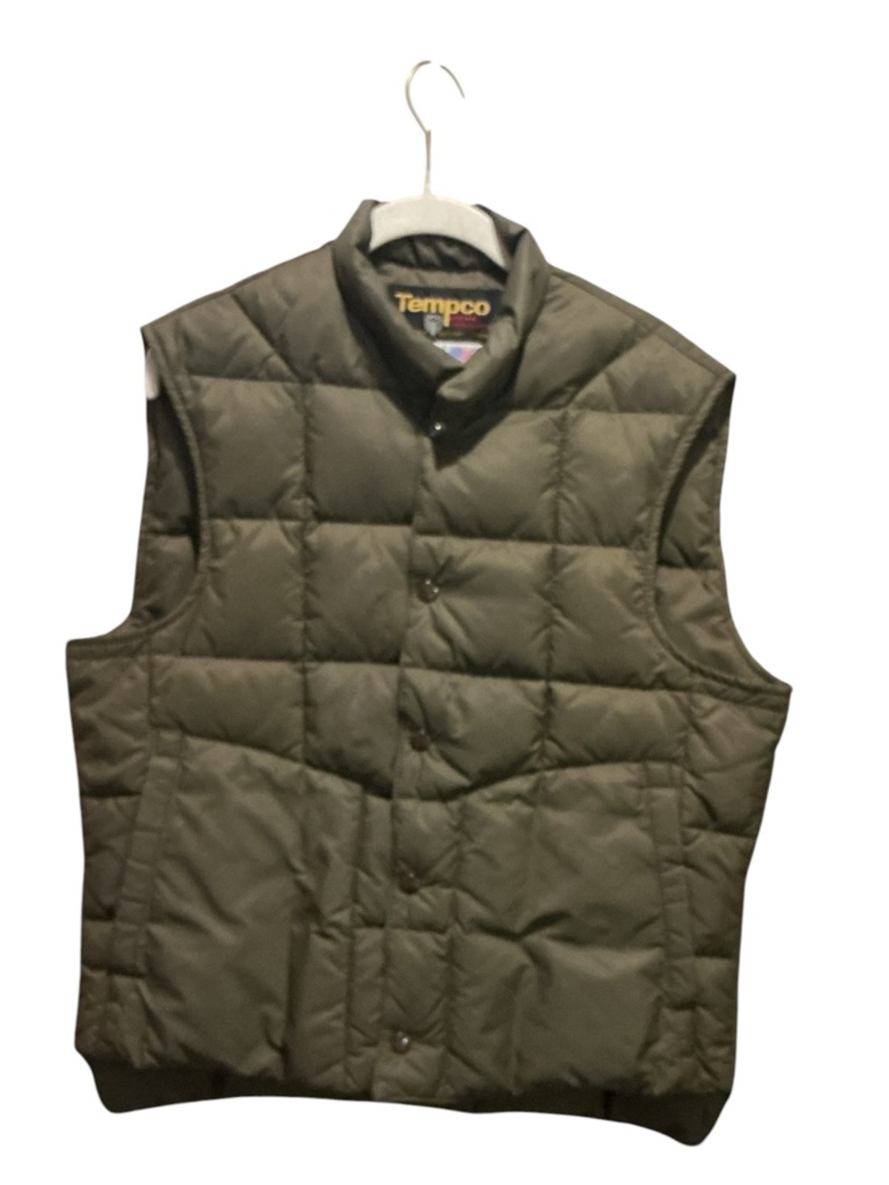 Vintage Tempco Goose Down Puffer Quilts Men’s Vest